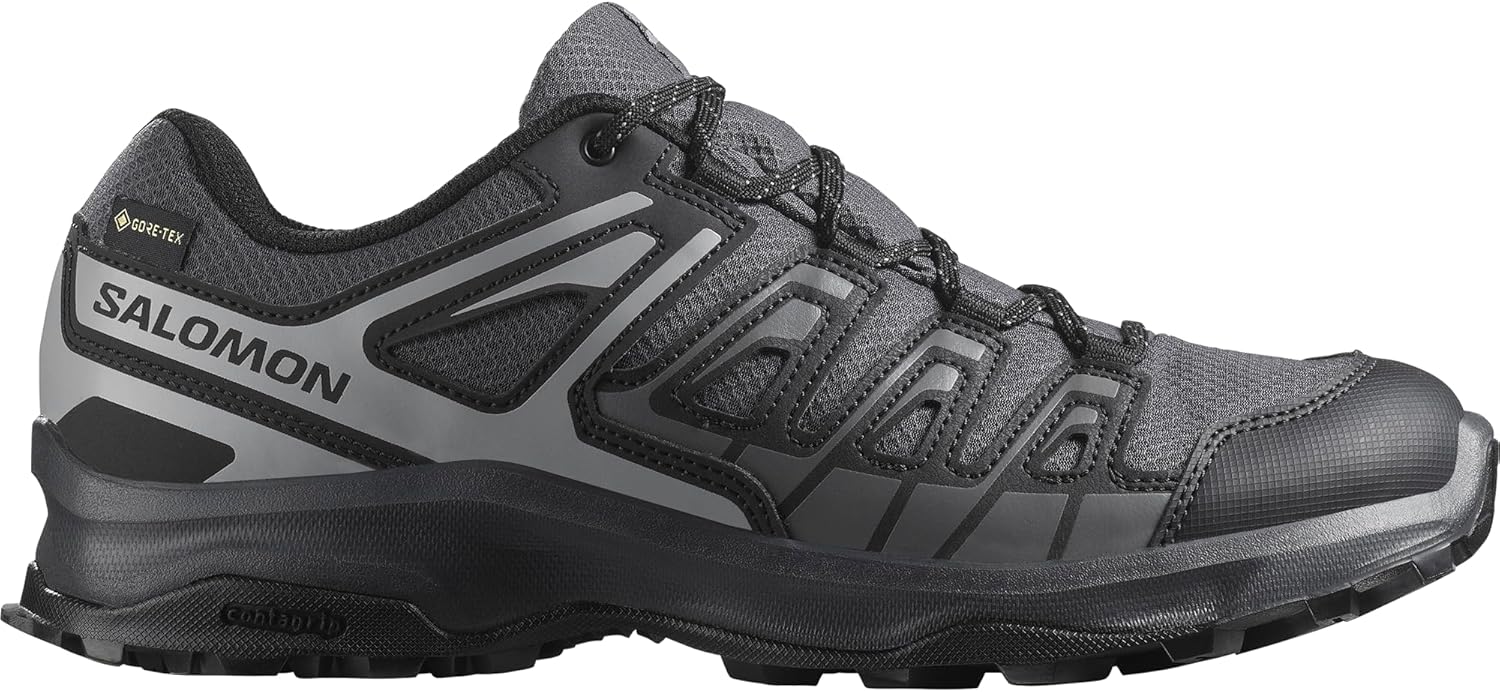Extegra Gore-TEX, Herren vielseitige wasserdichte wanderschuhe für Komfort, Gut für Wanderungen und bei Outdoor-Abenteuern 9 UK Asphalt Black Castlerock