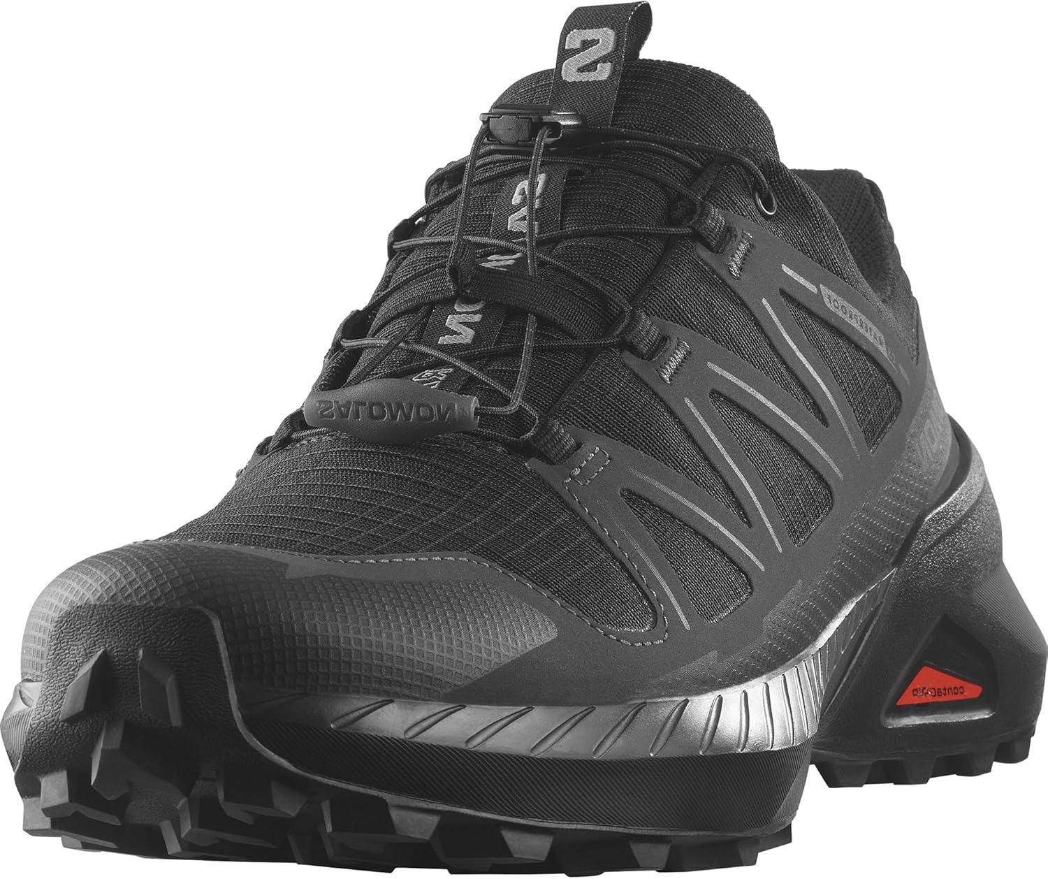 Speedcross Peak ClimaSALOMON Waterproof Men's Trail Running Shoes, Precise fit, All-terrain protection and Active grip 9 UK Black Black Phantom