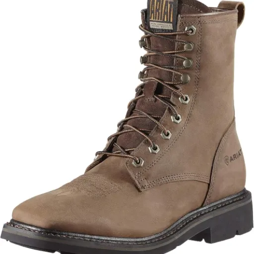 Ariat Men's Cascade 8" Steel Toe Work Boots Review: heavy-duty leather tanks for long shifts