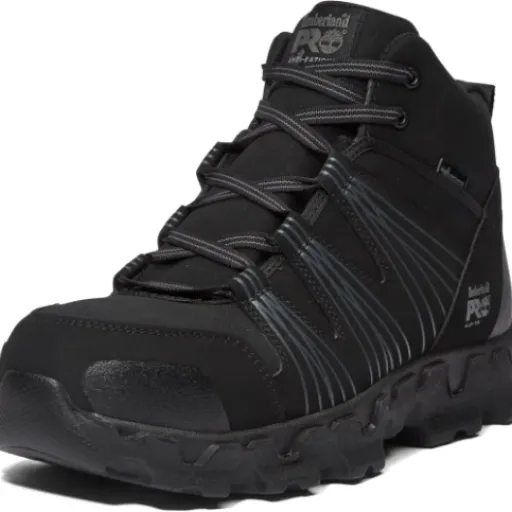 Timberland PRO Men's Powertrain Mid Alloy Toe Review: light safety boots that feel more like sneakers