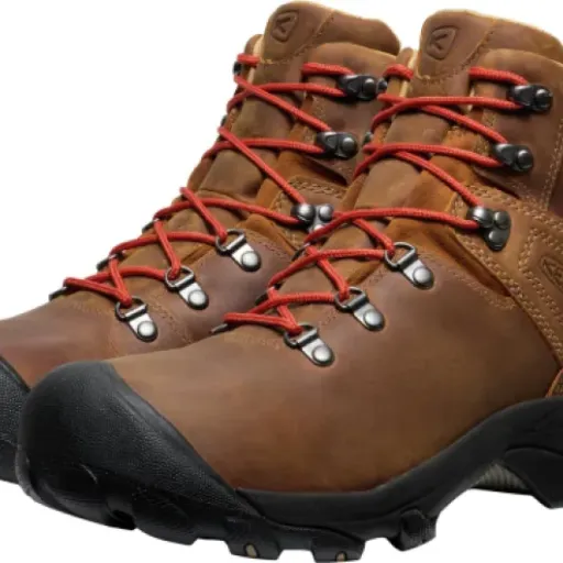 KEEN Men's Pyrenees Mid Waterproof Boot Review: wide-fit leather hikers that are comfy but not bombproof