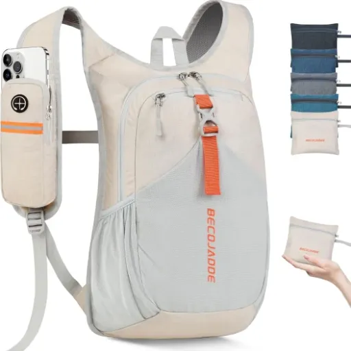 BECOJADDE 15L Small Hiking Backpack Review: a compact packable daypack that keeps things simple