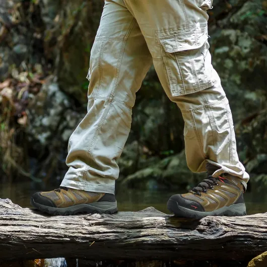 Men's Ankle High Waterproof Boots Hiking Boots Men Walking Boots Mens Backpacking Trekking&Hiking Footwear Armadillo 9 UK Olive Suede
