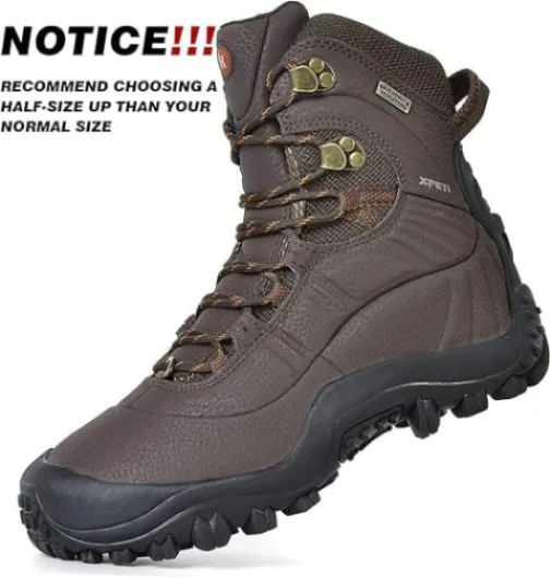 Men's Waterproof Hiking Boots 10 UK Brown