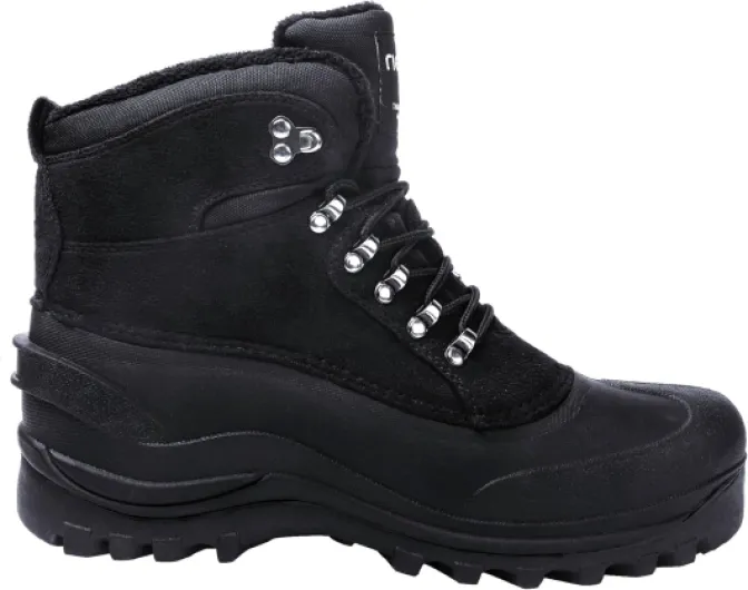 Women's Men's Snow Boots, Waterproof Winter Boots for Dog Walking Hiking Trekking Fishing Riding Hunting, Mucker Yard Boots Gardening Shoes Warm Anti-Slip Ankle Boots 6 UK Women Black