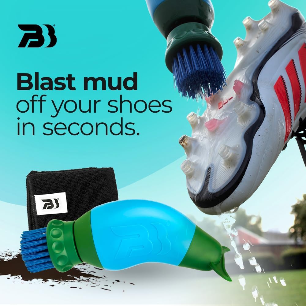 Shoe & Boot Cleaner Brush – Footwear Cleaning Kit for Hiking Boots, Golf Shoes, Football Boots, Running Shoes & Wellies – Cleans Mud, Dirt & Stains in Minutes – As Seen on Dragons’ Den
