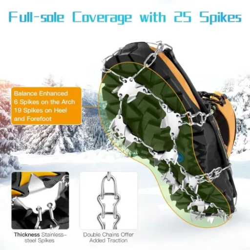 WardWolf 25-Spike Crampons Review: solid winter grip for casual hikers on a budget