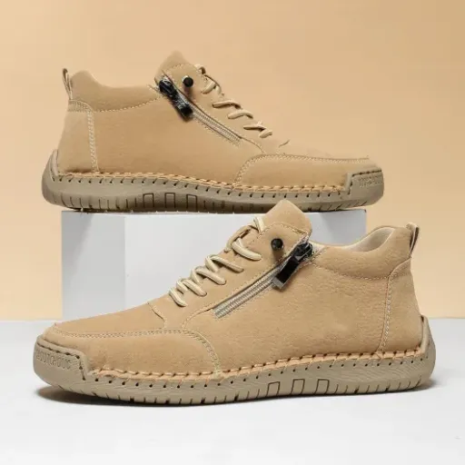 Women's Handmade Leather Orthopedic Comfy Shoes Review: basic-looking boots that are all about comfort, not branding