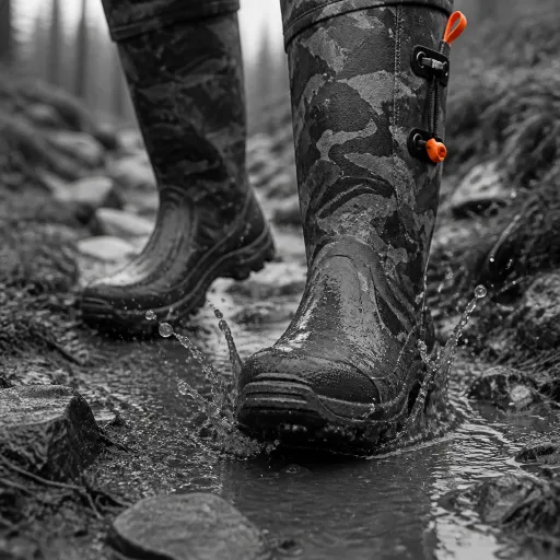 How camo rain boots elevate serious hiking in relentless wet conditions